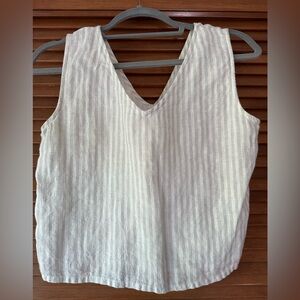 Laude the Label striped linen tank